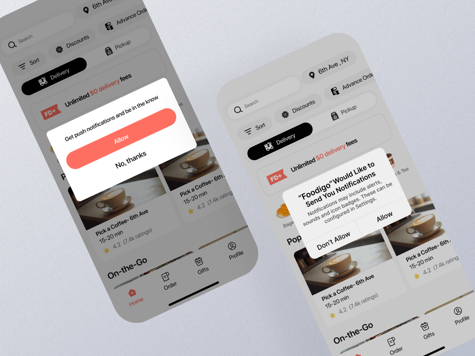 Allow Notification Mobile App Ui by UI Ants on Dribbble