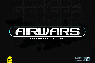 Airwars Font advertising mockup airwars font bold branding produsct display font football font free font iklan modern font new font racing font sans serif