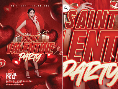 Saint Valentine Day Flyer 2025 event love st val day