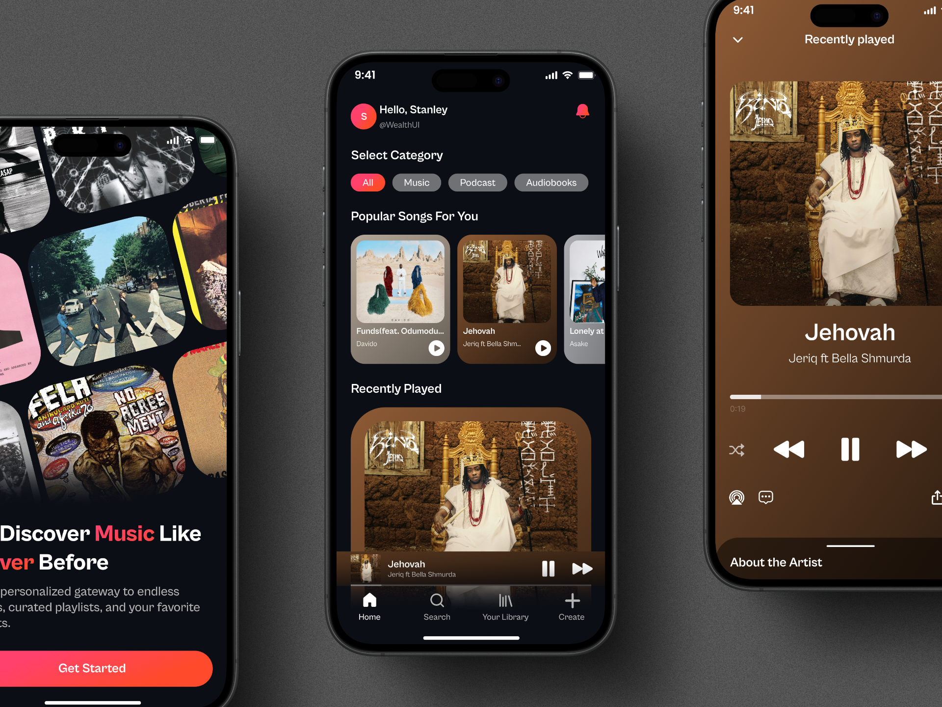 🎵 Harmonix – Music App🎶 app design appdesign music app music design musicapp musicdesign product design stream app streamapp streaming app streaming design streamingapp streamingdesign ui uiux ux