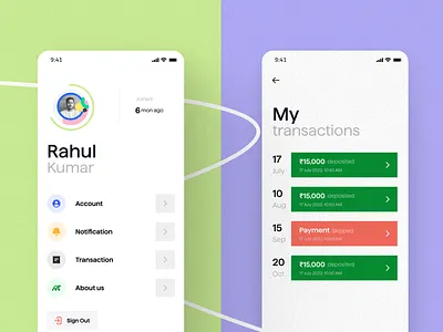 My Profile app app interface best app design clean ui design login mobile app logout ui mobile mobile app design mobile scrren design mobile ui mobile ui design mobile ux mordern app ui best ui my profile transaction ui ui ui design ui ux design ux