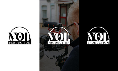 VOL Production logo design branding creative logo custom logo entertainment logo film making graphic design illustrator logo logo design media minimal logo minimalist modern logo production professional logo sidlogodesign videography