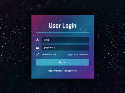 User Login Form aau css form html login web wnm