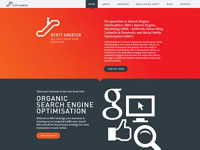 Scott Shorter website clarendon din flat seo website