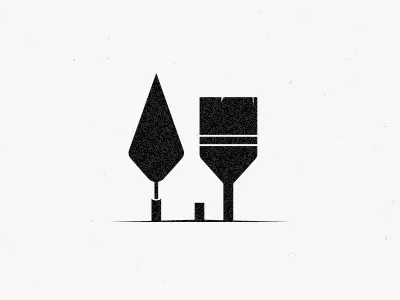 Maintenance & Construction Logo construction house logo maintenance negative space