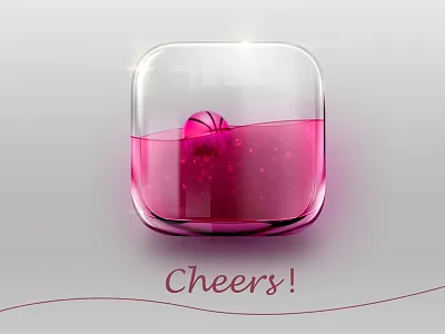 My first shot__ios7 icon dribbble glass icon ios7