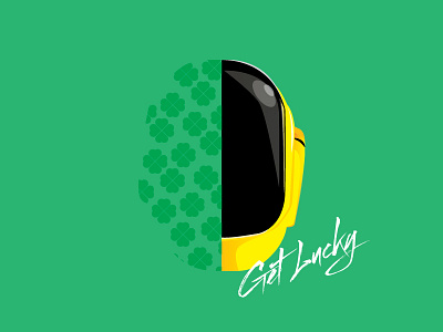 Saint Patrick's Day daft get lucky punk vector