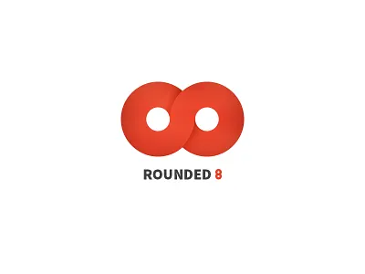 Rounded 8 [Friday Logo] brand branding design illustration logo vector
