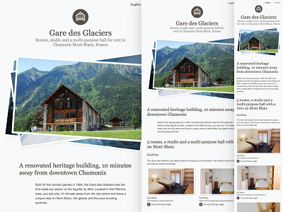 Gare des glaciers onepage responsive rwd web webdesign