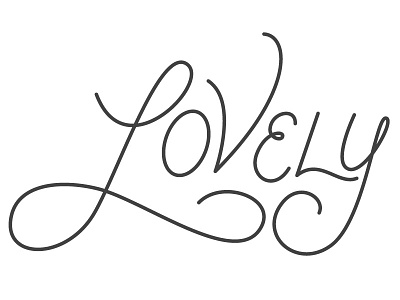 Lovely flourish lettering script valentine vector