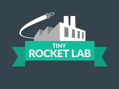 Tiny Rocket Lab logo rocket seo