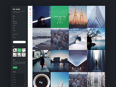Mars | Portfolio and Blog Template corporate flat layout portfolio ui ux web webdesign