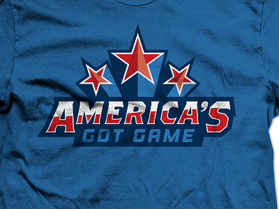 America's Got Game america athletic blue burst display game red sport star type white