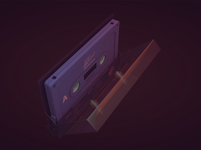 A Gap Between tape cassette 3D model 3d a gap between adobe after effects animation c4d cinema 4d electronic music motion graphics photoshop retro tape cassette