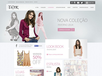 Tok - www.tok.com.br ai clean clothing fashion ui ux