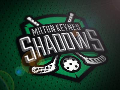 MK Shadows Floorball floorball shield sports branding vector