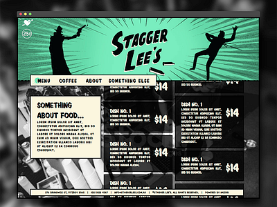 Stagger Lee's black and white comic nazori stagger lees webpage