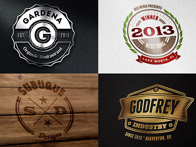 Free Branding Bundle from Cruzine Design badge branding bundle dealjumbo download free freebie insignia logo retro templates typography