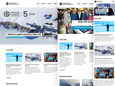 International Polar Foundation mobile first responsive rwd webdesign