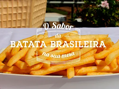 Potato Badge badge food french fries potato typography vintage