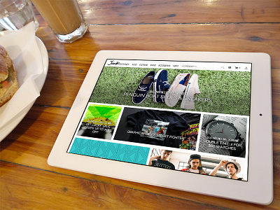 Responsive JackThreads Homepage ecommerce grid homepage ipad jackthreads responsive shopping stack store ux web
