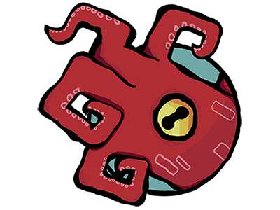 Squid Logo (final) logo red squid