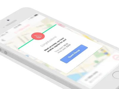 Quest Pop Up app congrats modal pop up quest recap ui