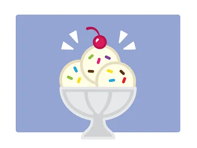 Ice Cream Sundae ice cream icon sprinkles