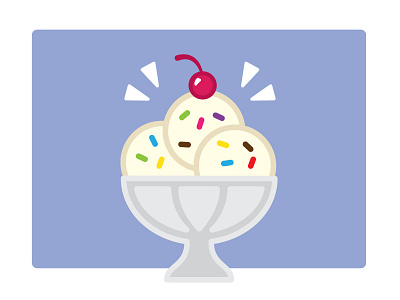 Ice Cream Sundae ice cream icon sprinkles