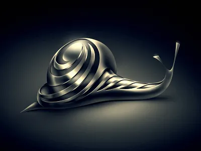 Snail black and white branding logo metal polish sign slippery snail