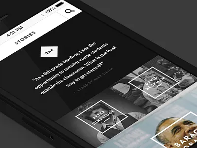 Editorial Grid - Responsive Mobile View brandon grotesque editorial grid layout mobile rectangle responsive web