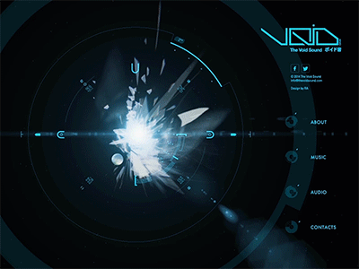 /draft.website _void.snd cyberpunk flare gui hud mockup motion sci fi site ui ux void web