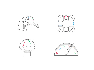 Server Icons 2 deploy icon illustration key performance support