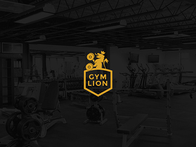 Gym Lion Logo brand branding design gym identity illustration lion logo mark