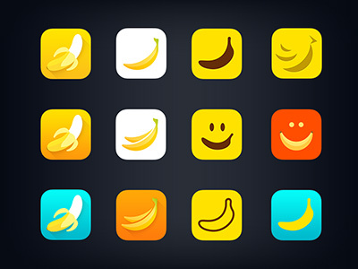 all about banana banana face icon ios ios7 logo smile ui ux yellow