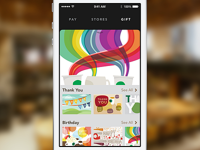 Gift for Starbucks 3.0 bryanjclark gift gift cards ios ios7 starbucks