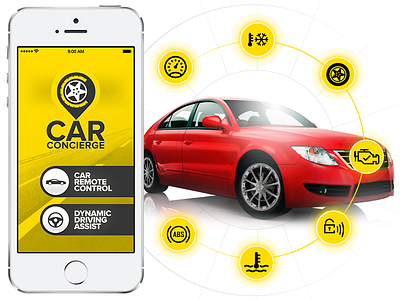 Cisco Car Connect app cars concierge icons mobile