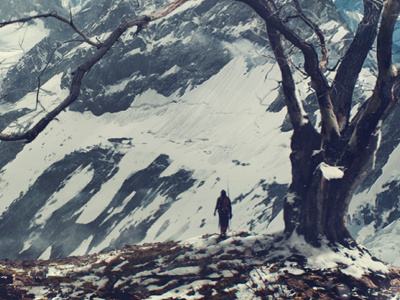 Amnesia amnesia digital art matte painting mountain photomanipulation photoshop snow