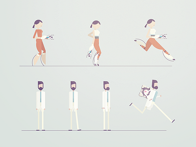 Portal Characters Study character chell portal pose rattmann run