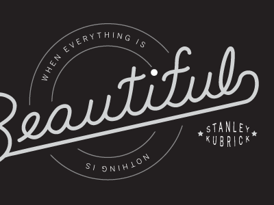 Wall Type beautiful kubrick lettering stanley type typography
