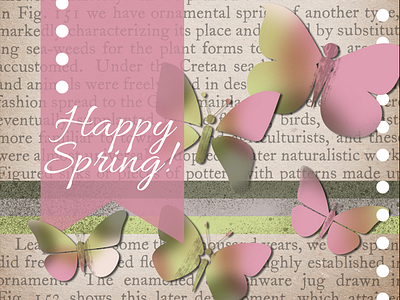 Happy Spring card greeting