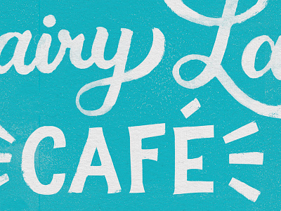 Cafe cafe illustration in progress lettering type