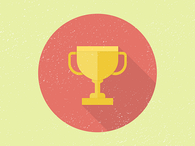 Trophy ai flat illustration texture trophy vector