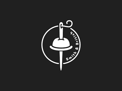Smith & British Concept bowler hat branding british concept hat hipster logo minimalist needle retro simplicity vintage