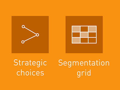 Case-study Icons color flat iconography monochromatic orange typography