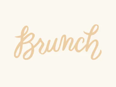 Brunch Header brush lettering gold hand lettering invitations ivory script wedding
