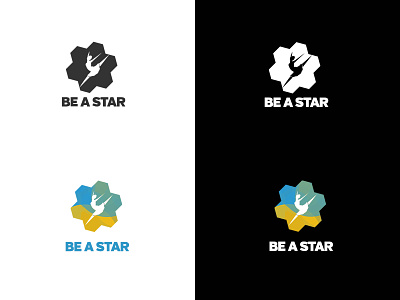 Be a Star concept dance logo star