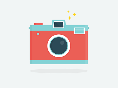 Camera illustration camera illustration red