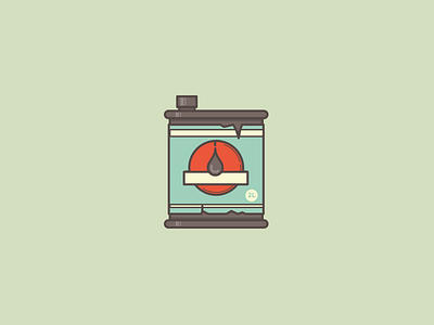 Oil change can icon illustration oil retro vintage