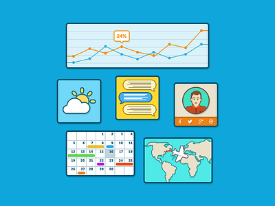 Kickdrop Widgets components css flat html javascript kickdrop styles templates themes widgets